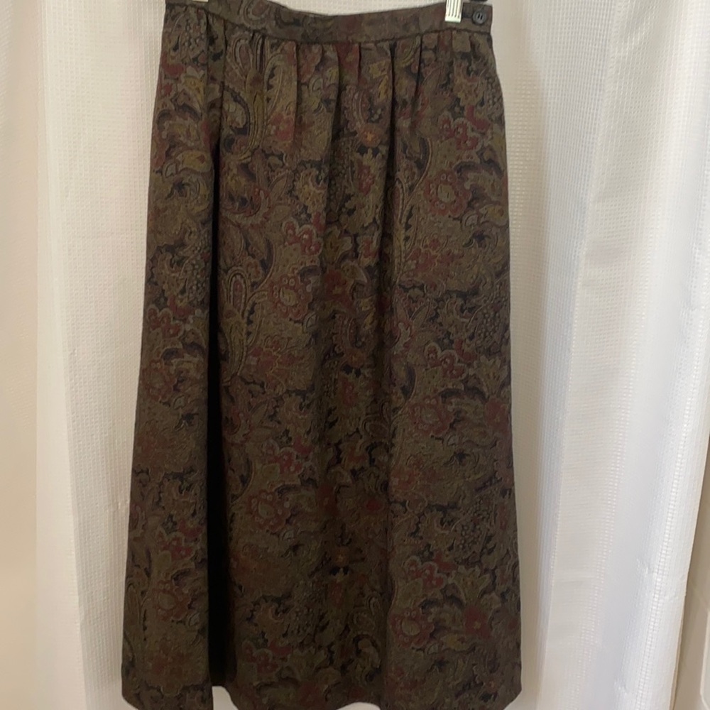 paisley wool skirt by Flor Fina